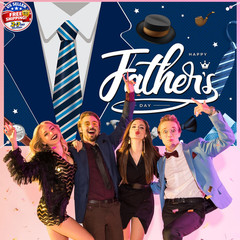 Happy Fathers Day Banner Decorations 70.9×45.3in Extra Large Size Father’s Da…
