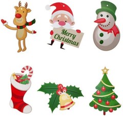 Christmas Hanging Spiral Swirl Decorations Set, Colourful Xmas Party Supplies