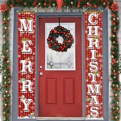 Vintage Christmas Decorations Outdoor Yard Banner Sign Holiday Party Supplies