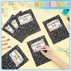 72 Pcs Composition Notebook Classroom Decor Cute Composition Paper Cutouts 10…