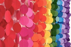 Ultimate Big Circle Dots Party Garland Streamer Backdrop (290 Ft Total, 40 St…