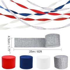 Crepe Paper Streamers 4 Rolls Party Decorations DIY Craft Supplies Holiday Use