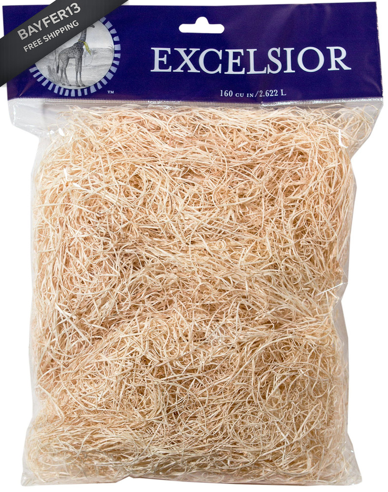 SuperMoss (15750) Aspen Wood Excelsior, Natural, 4 Ounce 108 cu in, Natural