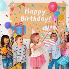 4 Pack 24″ x 36″ Blank Kraft Banners – Ideal for Parties and Grad Celebrations