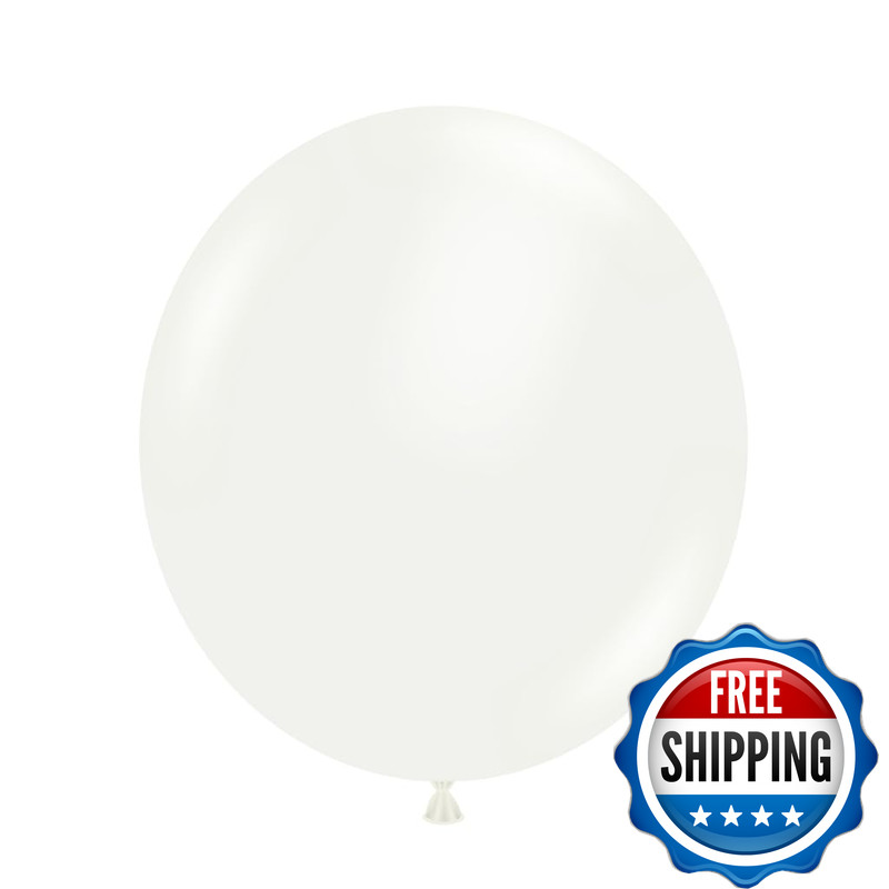 Tuftex 17 White Latex Balloons 50 Count By Tuf-Tex Latex Balloons