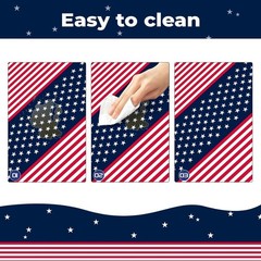 2 Pack Patriotic Tablecloths,Patriotic Decorations 54″ x 108″ Disposable Amer…