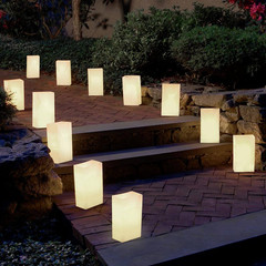Plastic White Luminaria Bags (12-Count)