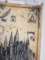 Wizard Medievel Halloween Castle Entrance Fabric Door Cover 36 x 70 Backdrop