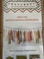 Pastel Rainbow Tissue Paper Tassel Garland for Party, Birthday, Wedding, Shower