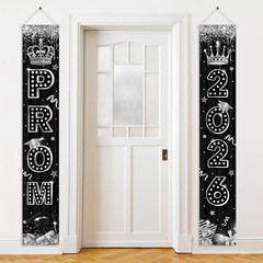 Prom Decorations 2026 Prom Send off Decorations 2026 Black and Silver Graduation