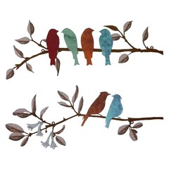 Striking Metal Birds Wall Decoration Brings a Sense of Nature into Your Home