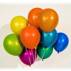 Chrome Green Balloons, 50 PCS 10 Inch Double-Layered Metallic Light Green Bal…