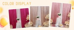 Black Sequin Backdrop Curtains, 2 Panels 2FTx8FT Glitter Photo Booth Backdrop