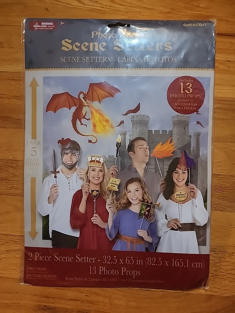 Medieval Photo Booth Scene Setters 13 Photo Props Dragons Knights Party