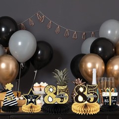 9 Pieces 85th Birthday decorations 75th birthday centerpieces