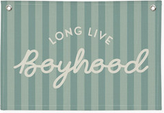 Long Live Boyhood Banner, Boy Nursery Decor, Canvas Banner Wall Hanging Flag Dec
