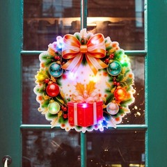 4Pack Plastic Christmas LED Hanging Ornaments With Shatterproof Design For