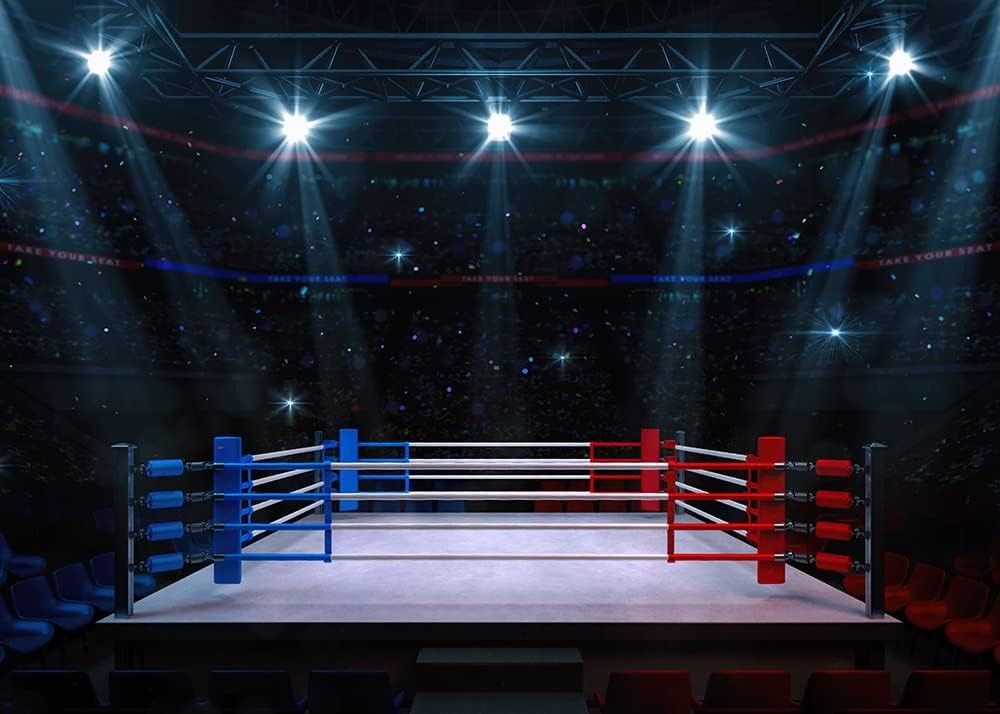 Stadium Lighting 3D Professional Banner Boxing Arena Photo Background Sports