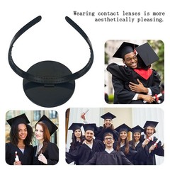 Graduation Cap Headband Secure Holder Hairband for Students Decor