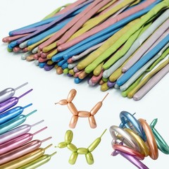 Premium Metallic Long Balloons 260 Twisting Animal for Birthday Kids Party