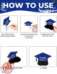 Adeyoo blue graduation table decor