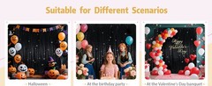 6x6ft Black Sequin Backdrop, High Density Non-Transparent Glitter Curtain for