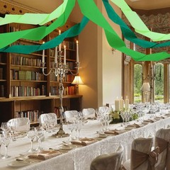 Green Crepe Paper Streamer Birthday Wedding Backdrop Hanging Decor 6 Rolls 492ft