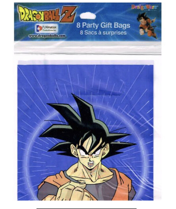 New Dragon Ball Z 8 Party Gift Bags