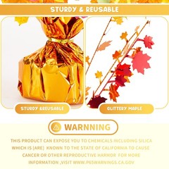 3 Pcs Fall Centerpieces for Tables Fall Thanksgiving Halloween Maple Leaves O…