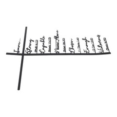 Decorative Metal Praying Hands Christian Wall Art for Entryway and Living Room