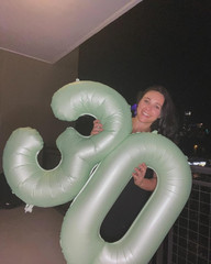 Sage Green Number 0 Balloon 40 Inch, 0 Balloon Numberfor 10Th 20Th 30Th 40Th 50T