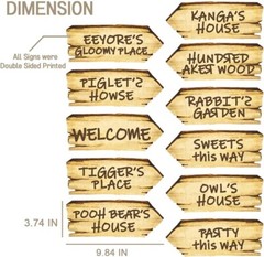 Winnie Party Drink Label for The Pooh Baby Shower Decorations Hundred Acre Wo…