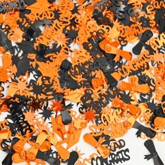 Orange Black Graduation Confetti Class 2026 Table Decorations Centerpieces