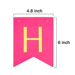 Colorful Happy Birthday Banner Bunting