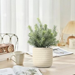 Hopewood Small Artificial Plants Eucalyptus with a Weave Green Plant Style B