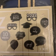 35 PCS Graduation Party Decorations Banners Gift Boxes Photo Prop Kits #1467