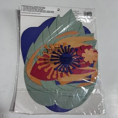 Recollections Paper Flower Kit Make 2 Blue Orange Tropical Party Decoration Luau