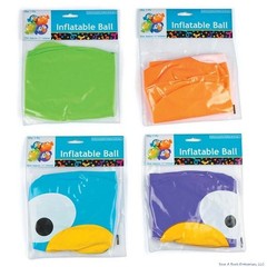 4 CRAZY EYE BIRD Shaped Inflatable Beach Balls – Blow Up Pool Party Favor Toys
