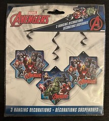 Marvel Avengers Hanging Swirl Decorations 3ct