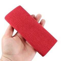 1 PCS Crepe Paper Roll Decoration 8.2ft Long 5.9 Inch Wide Red