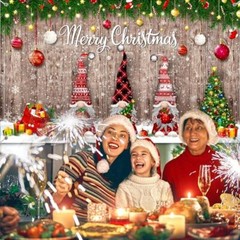 Christmas Backdrop Merry Christmas Party Decoration Christmas Photo Banner