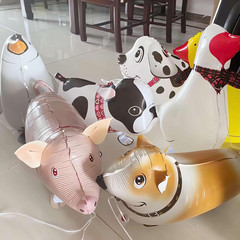 4 Pack Walking Cat Animal Balloons for Kids Birthday Party Pet Theme Decorations