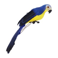 Artificial Feather Parrot Simulation Fake Bird Model Home Garden Lawn Tree Decor