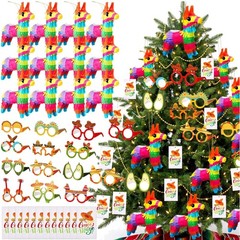 12 Pack Cinco De Mayo Donkey Pinata Set