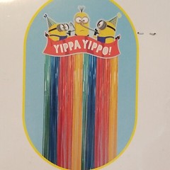 Rainbow Door Fringe Curtain NIP Minions The Rise of Gru Party Decor 30″x66.5″