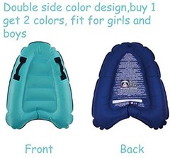 Inflatable Surf Body Board with Handles, Lightweight Swimming Floating Surfbo…
