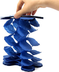Navy-Blue White-Silver Party-Decorations Streamers Garland – 12Pcs Royal Graduat
