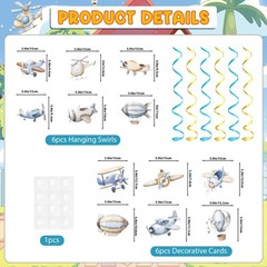 Airplane Baby Shower Decorations Adventure Awaits Baby Shower Hanging Swirls …