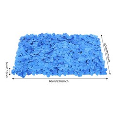 12PCS Dark Blue Artificial Hydrangea Wall Panels, Handmade Silk Flowers