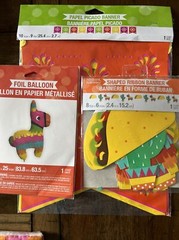Fiesta Fun Partyware Taco Party Cinco de Mayo plates ￼ napkins ￼ balloon banners